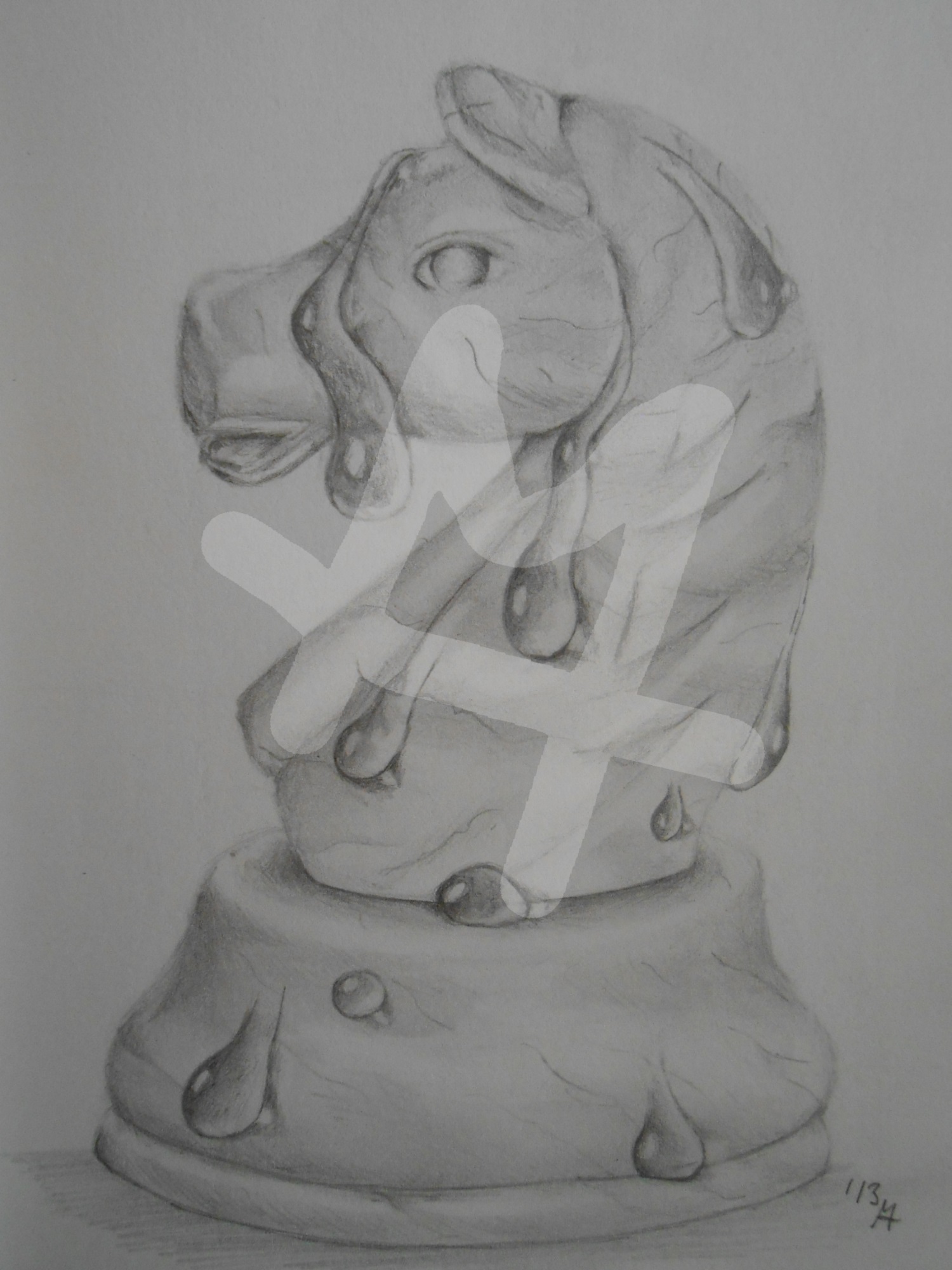 Springer mit Tropfen